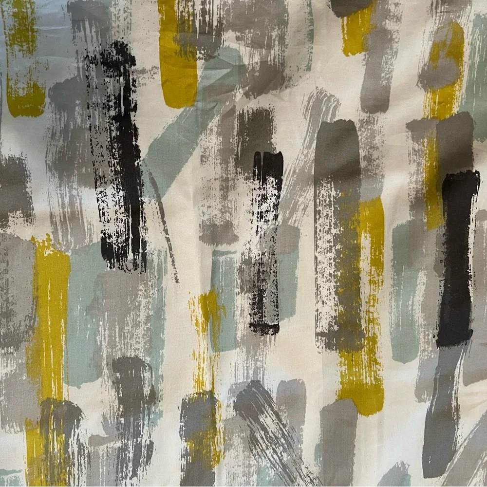 2 West Elm Abstract Patterned Euro Shans